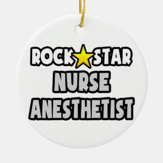 Rock Star Nurse Anesthetist Keramisch Ornament