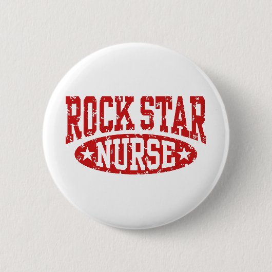 Rock Star Nurse Ronde Button 5,7 Cm (Voorkant)