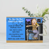 Rock Star Party for Girls Kaart (Staand voorkant)