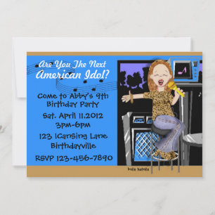 Rock Star Party for Girls Kaart