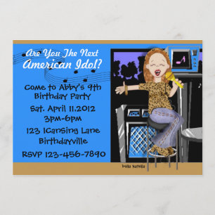 Rock Star Party for Girls Kaart