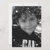 Rock Star Party Gitaar Verjaardag Foto Uitnodiging (Achterkant)