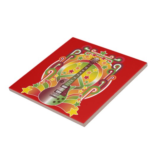 Rock Star Peace Tegeltje (Zijkant)