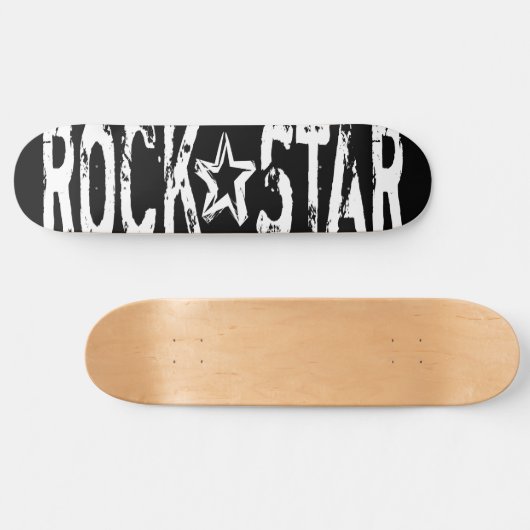 Rock Star Persoonlijk Skateboard (Horizontaal)
