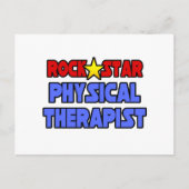 Rock Star Physical Therapist Briefkaart (Voorkant)