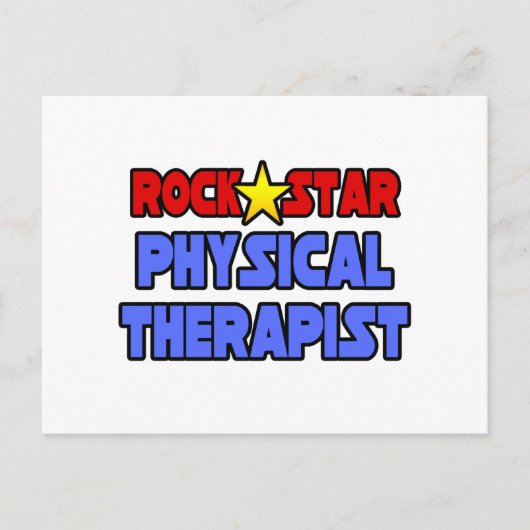 Rock Star Physical Therapist Briefkaart (Voorkant)