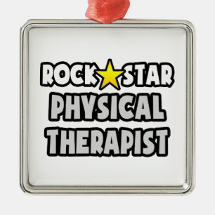 Rock Star Physical Therapist Metalen Ornament