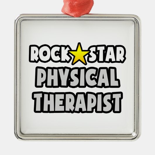 Rock Star Physical Therapist Metalen Ornament (Voorkant)
