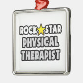 Rock Star Physical Therapist Metalen Ornament (Links)