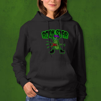Rock Star Pickle - Grappige Cartoon Hoodie