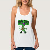 Rock Star Pickle - Grappige Cartoon Tanktop (Voorkant)