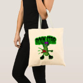 Rock Star Pickle - Grappige Cartoon Tote Bag (Voorkant (product))