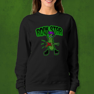 Rock Star Pickle - Grappige Cartoon Trui