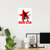 Rock Star Poster (Thuiskantoor)