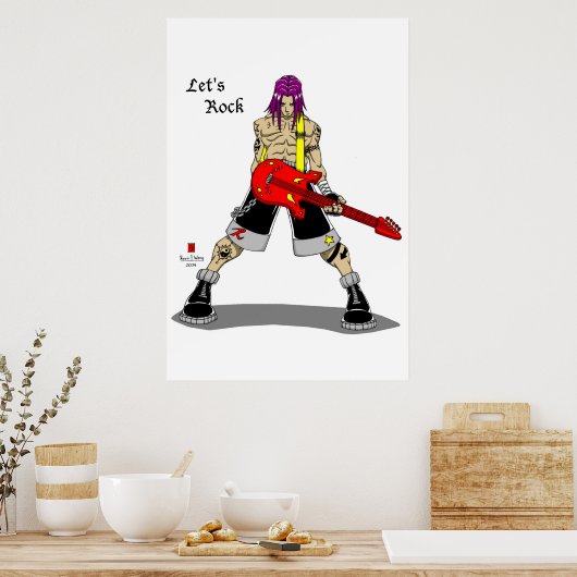 Rock Star Poster (Keuken)
