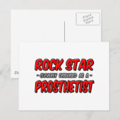 Rock Star .. prothetisch Briefkaart (Voorkant / Achterkant)