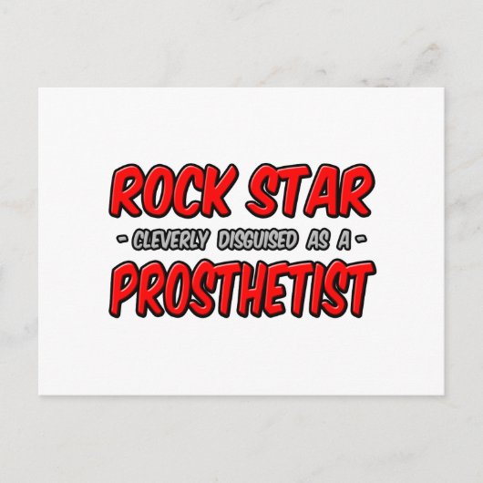 Rock Star .. prothetisch Briefkaart (Voorkant)