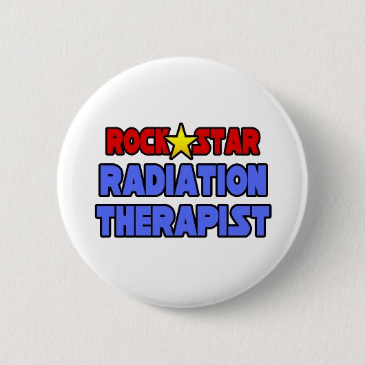 Rock Star Radiation Therapist Ronde Button 5,7 Cm (Voorkant)