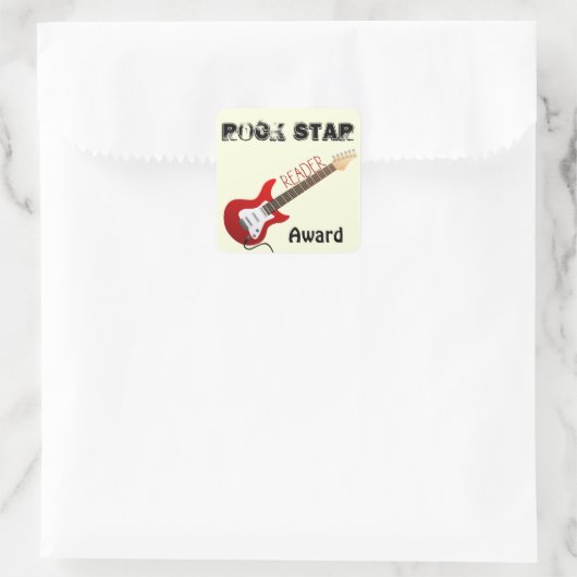 Rock Star Reader Award Sticker (Tas)