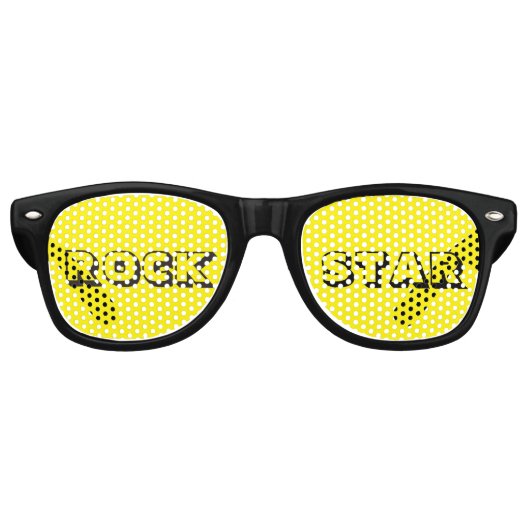 Rock Star Retro Party Shades Retro Zonnebril (Voorkant)
