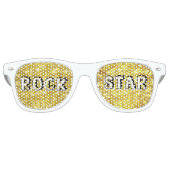 ROCK STAR retro Shades / Fun Party Sunbribril Retro Zonnebril (Voorkant)