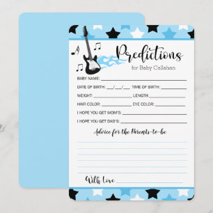 Rock Star Rock a Bye Voorspellingen voor baby advi Kaart