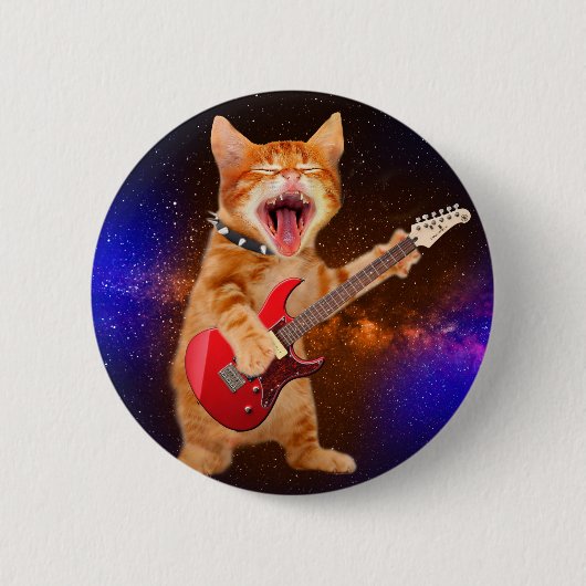 Rock star ronde button 5,7 cm (Voorkant)