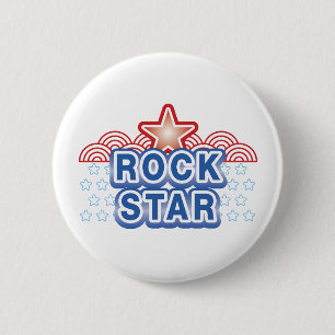 Rock Star Ronde Button 5,7 Cm