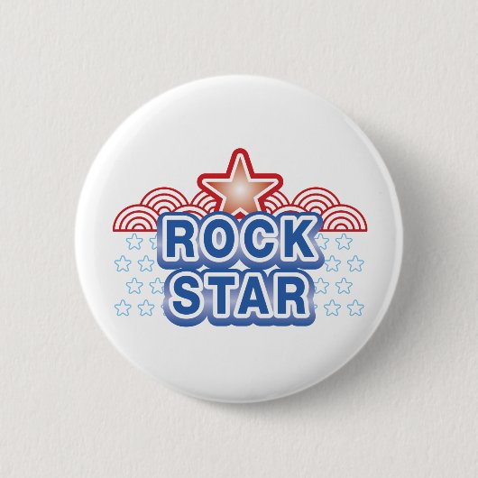 Rock Star Ronde Button 5,7 Cm (Voorkant)