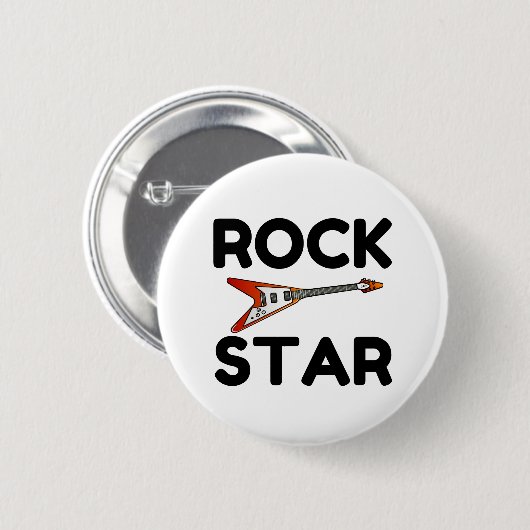 Rock Star Ronde Button 5,7 Cm (Voorkant /achterkant)