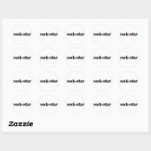 Rock Star Ronde Sticker (Vel)