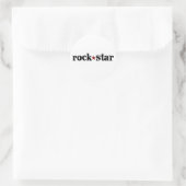 Rock Star Ronde Sticker (Tas)