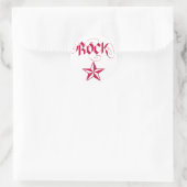 Rock Star Ronde Sticker (Tas)