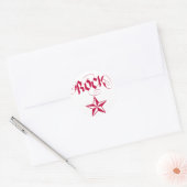 Rock Star Ronde Sticker (Envelop)
