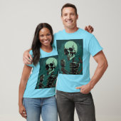 Rock star schedel T-shirt (Unisex)