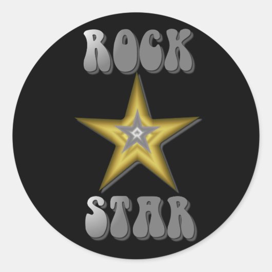 Rock Star Sticker (Voorkant)