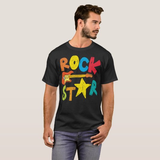 Rock star t-shirt (Voorkant volledig)