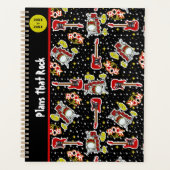 Rock Star Teen Spirit Drum Sets Gitaren Rood Zwart Planner (Voorkant)
