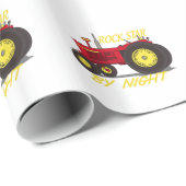 Rock Star Tractor Cadeaupapier (Rol Hoek)
