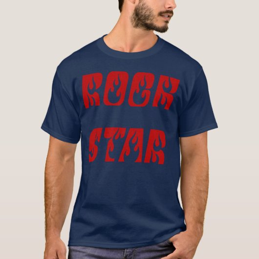 Rock Star trending T-shirt (Voorkant)