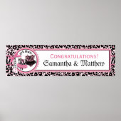 Rock Star Tutu Baby shower Banner voor Twin Girls Poster (Voorkant)