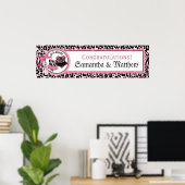 Rock Star Tutu Baby shower Banner voor Twin Girls Poster (Thuiskantoor)