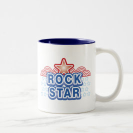 Rock Star Tweekleurige Koffiemok