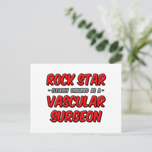 Rock Star ... vaatchirurg Briefkaart (Staand voorkant)