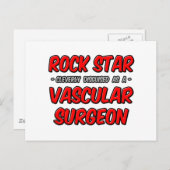 Rock Star ... vaatchirurg Briefkaart (Voorkant / Achterkant)
