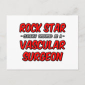Rock Star ... vaatchirurg Briefkaart (Voorkant)