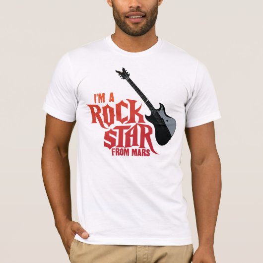 Rock Star van Mars T-shirt (Voorkant)