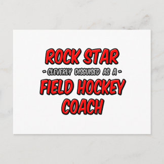 Rock Star ... Veldhockeycoach Briefkaart
