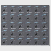 Rock Star Verjaardag Jongen Cadeaupapier (Vlak)