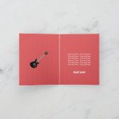 Rock Star Verjaardag Jongen Kaart (Binnen)